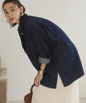 デニムチュニックシャツ