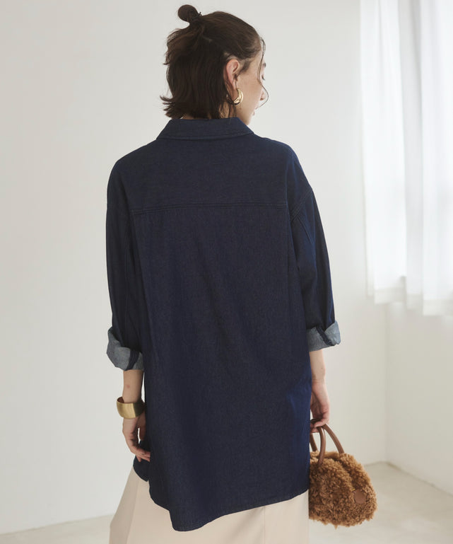 デニムチュニックシャツ