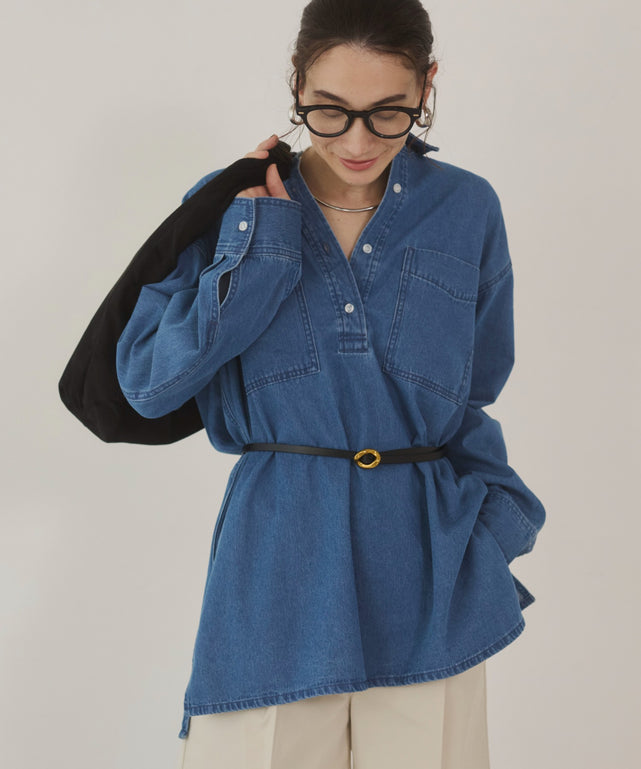 デニムチュニックシャツ