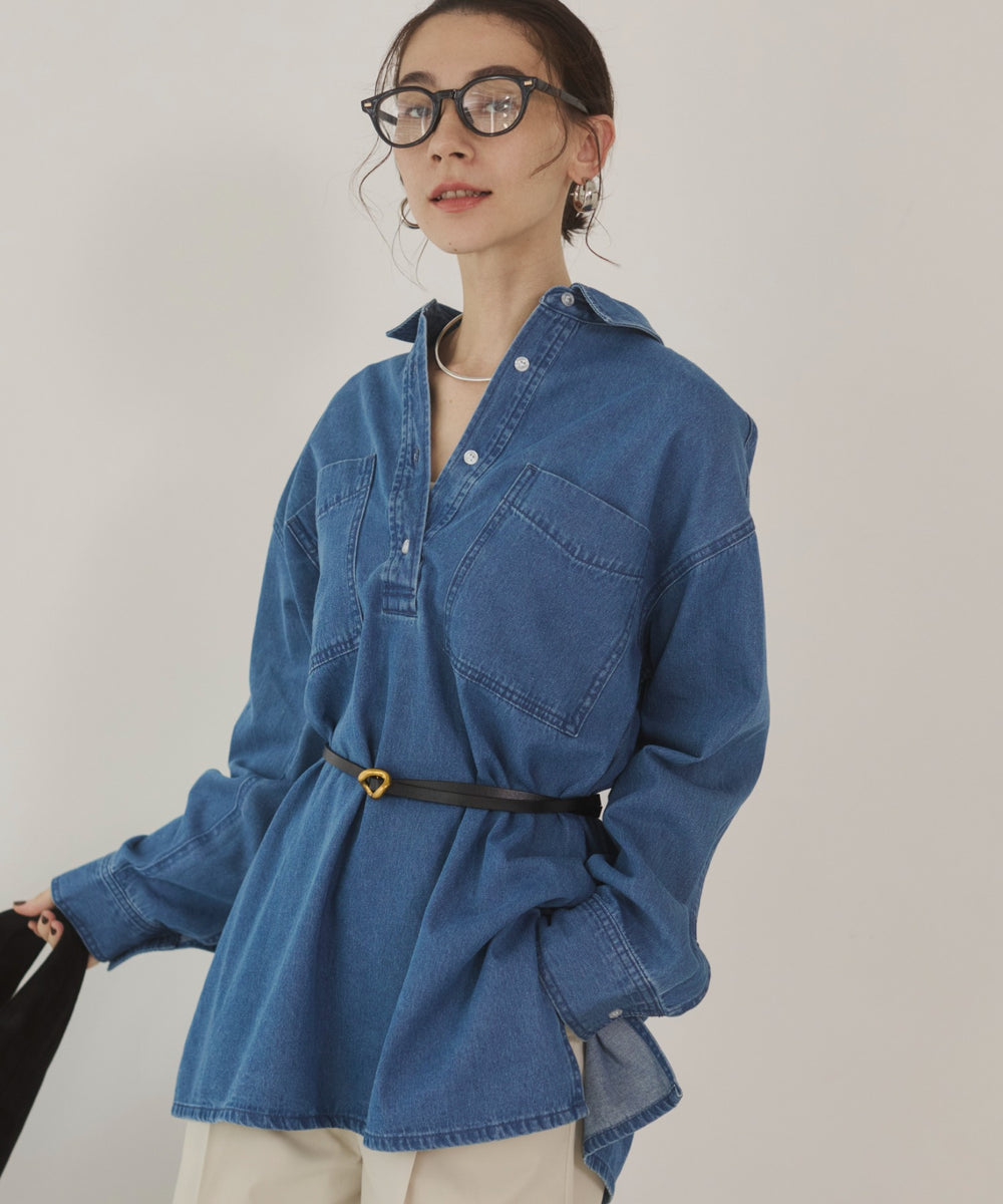 デニムチュニックシャツ