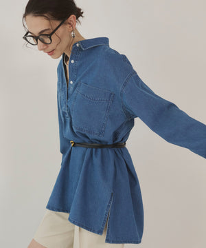 デニムチュニックシャツ