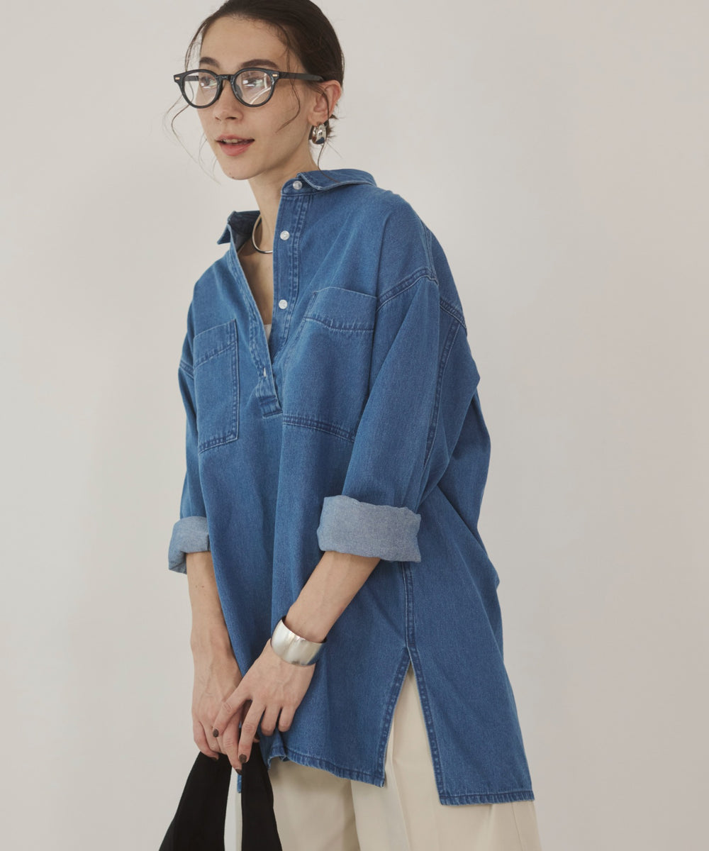 デニムチュニックシャツ