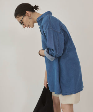 デニムチュニックシャツ