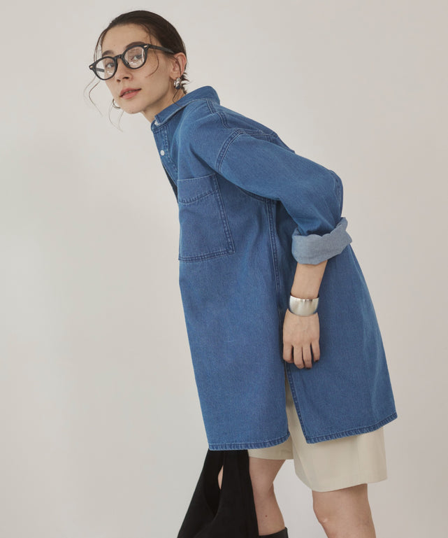 デニムチュニックシャツ