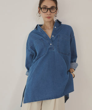 デニムチュニックシャツ