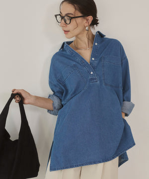 デニムチュニックシャツ