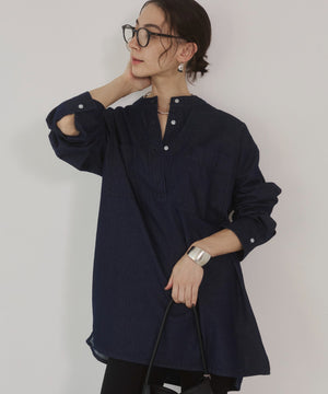 デニムチュニックシャツ