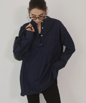 デニムチュニックシャツ