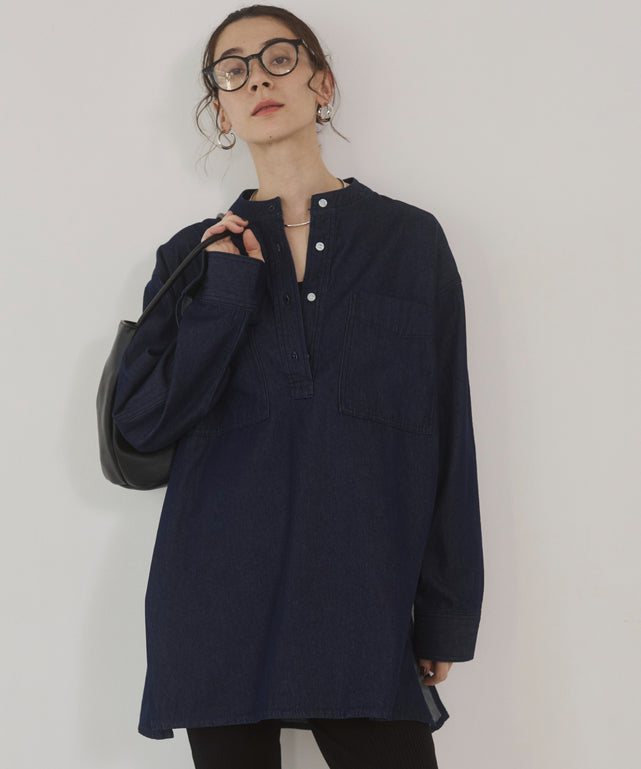 デニムチュニックシャツ