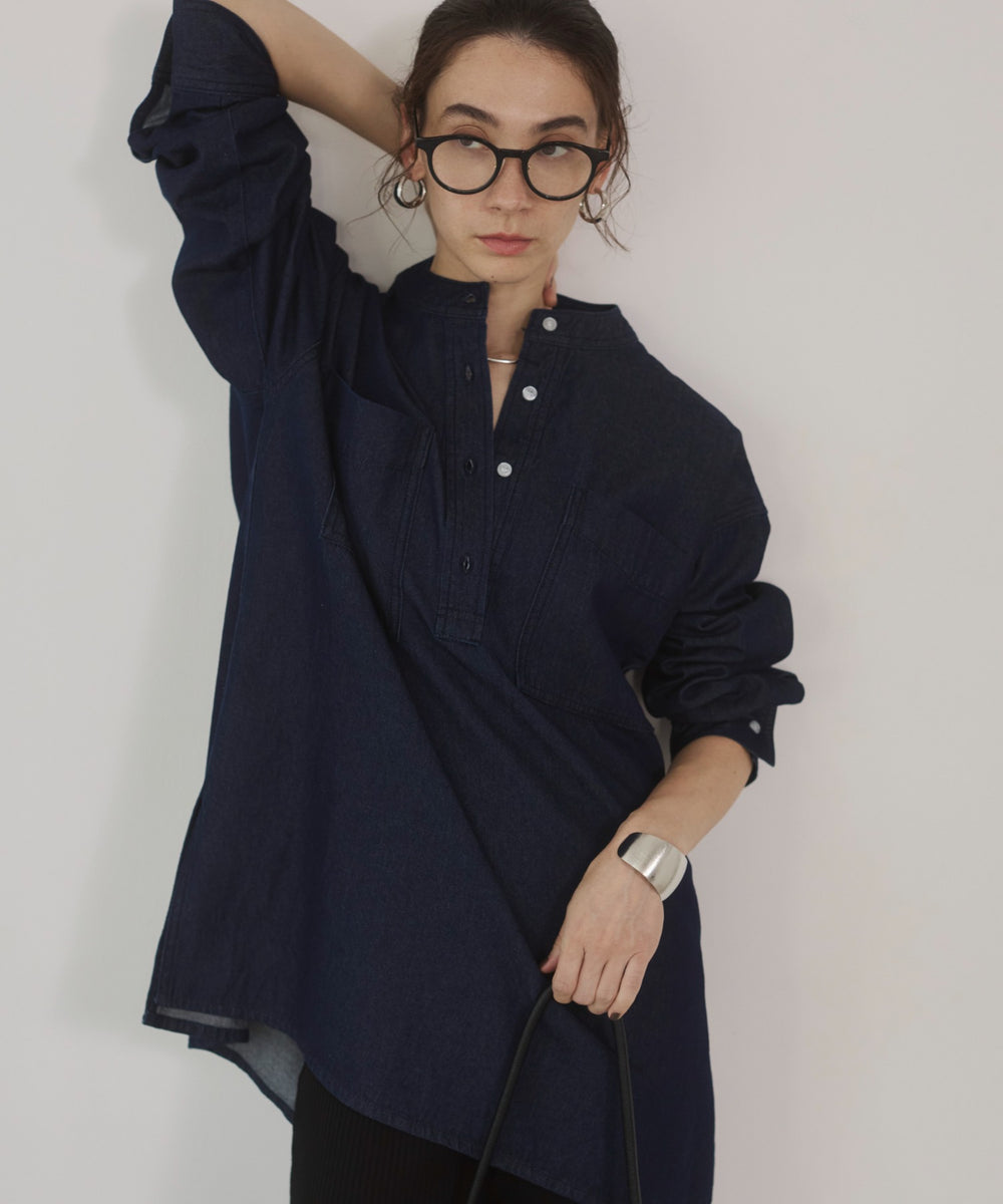 デニムチュニックシャツ