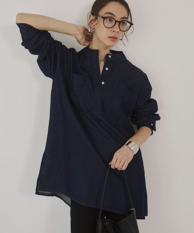 デニムチュニックシャツ