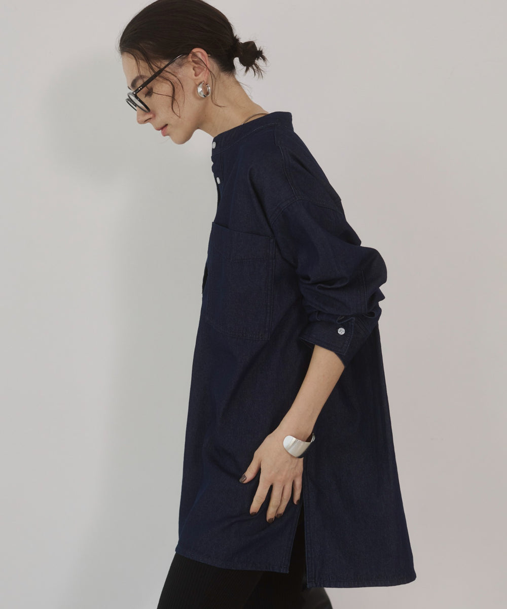 デニムチュニックシャツ
