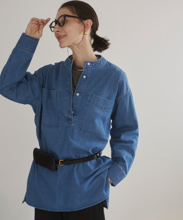 デニムチュニックシャツ