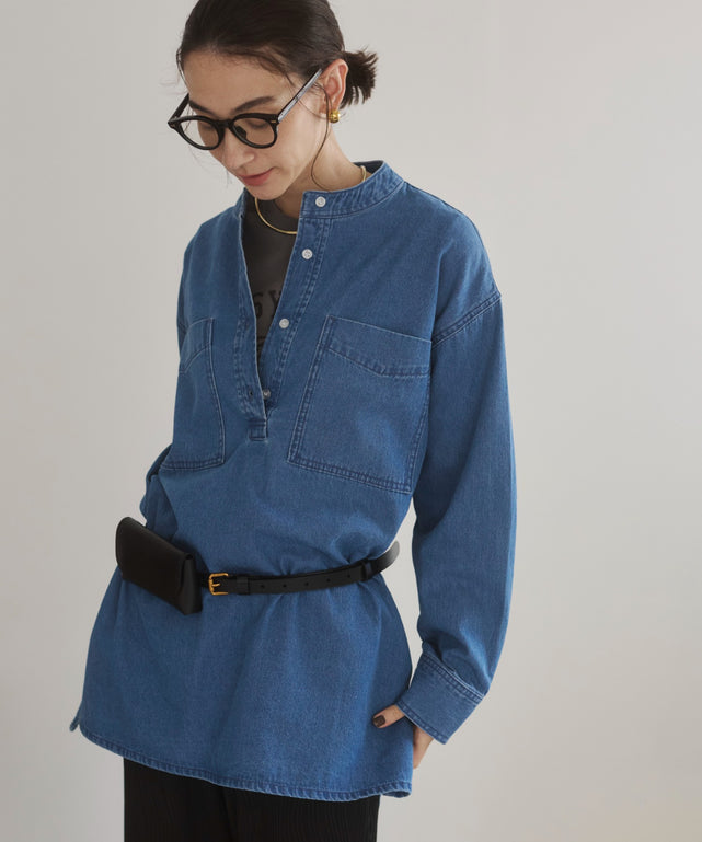 デニムチュニックシャツ