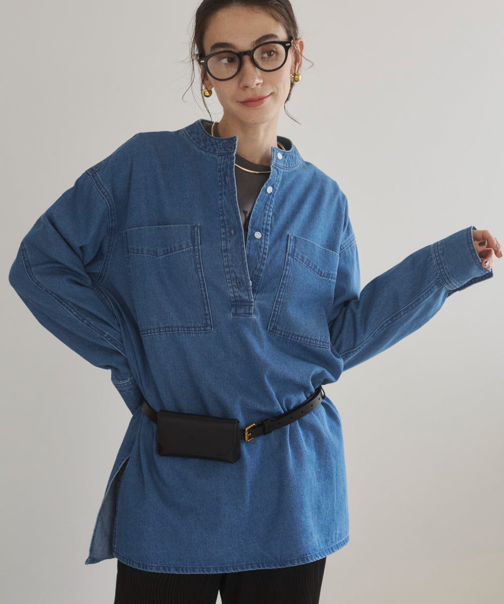 デニムチュニックシャツ
