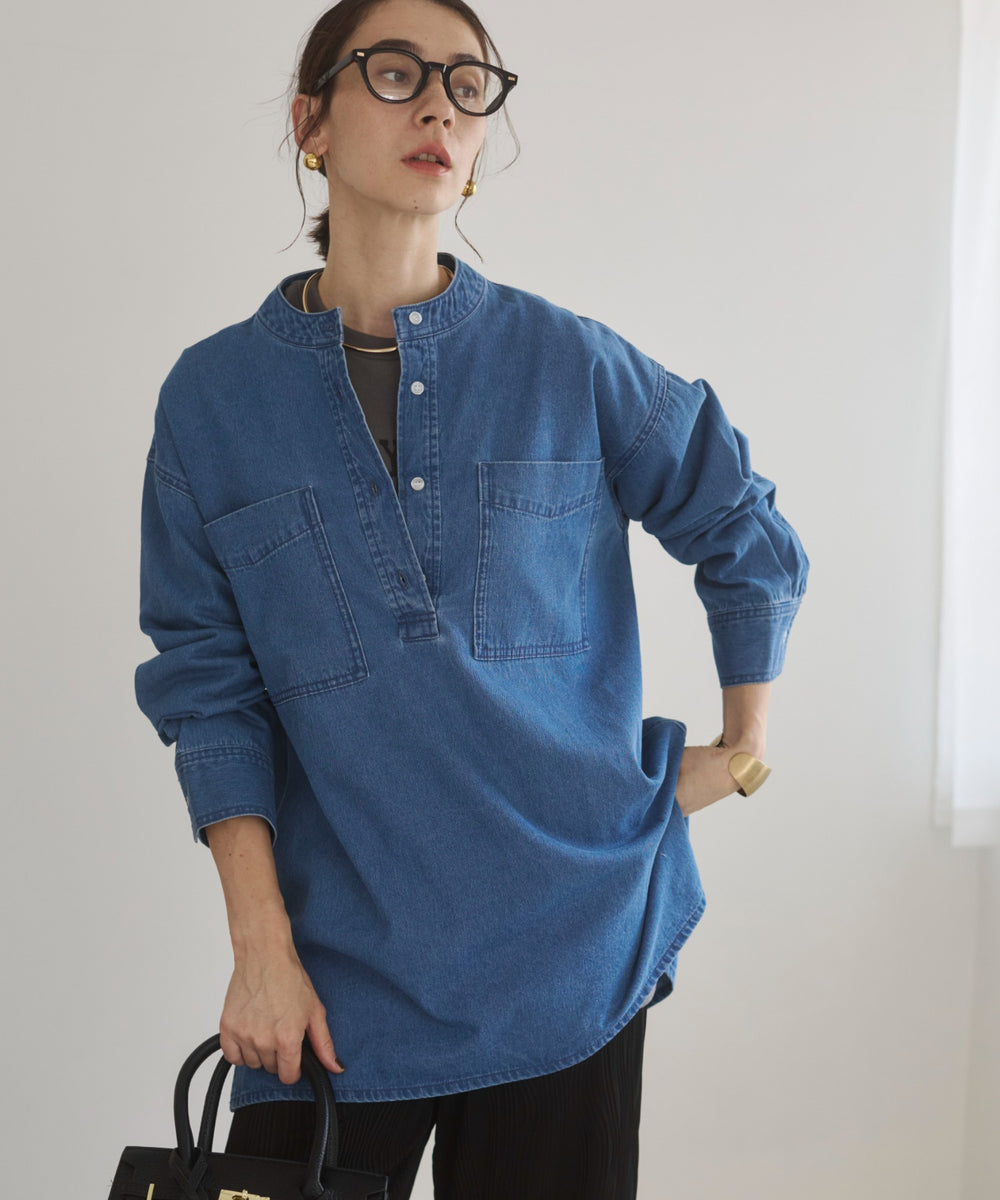 デニムチュニックシャツ