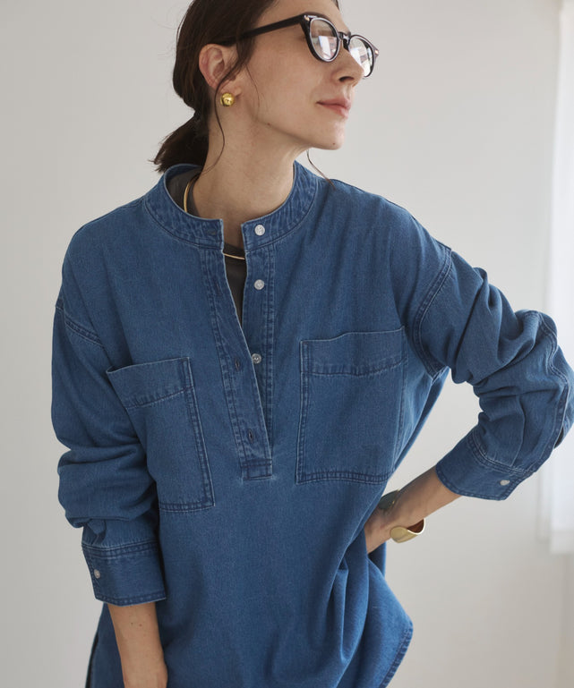 デニムチュニックシャツ