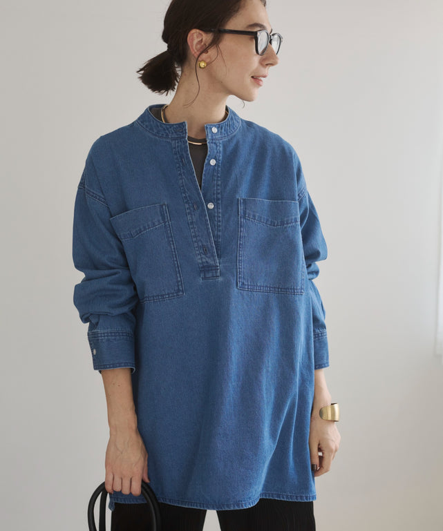 デニムチュニックシャツ