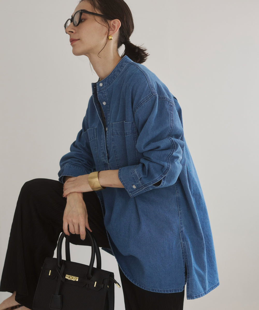 デニムチュニックシャツ