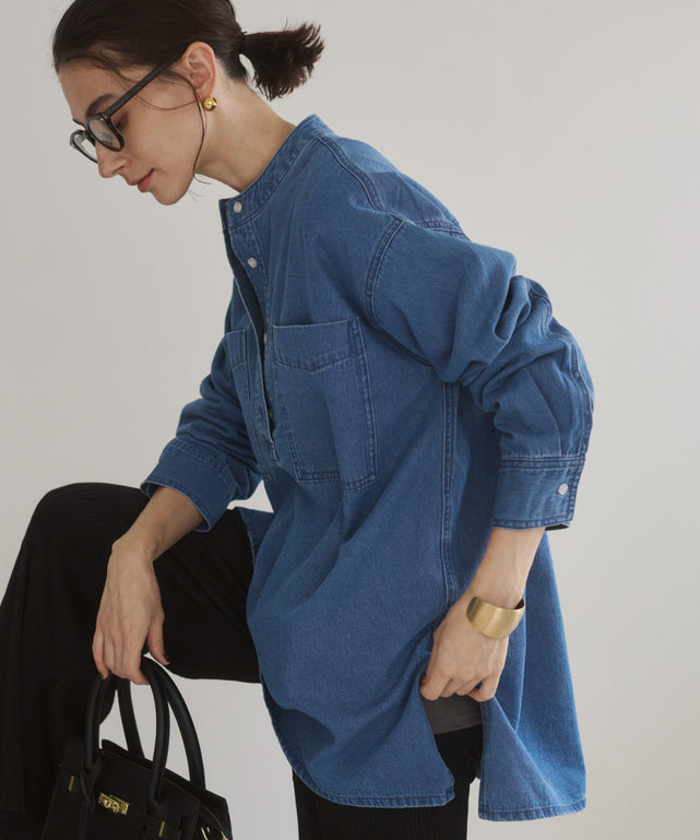 デニムチュニックシャツ