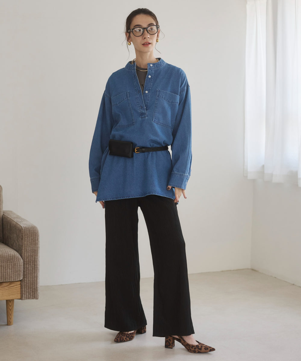 デニムチュニックシャツ