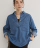 デニムプルオーバーシャツ