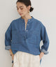 デニムプルオーバーシャツ