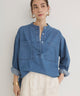 デニムプルオーバーシャツ