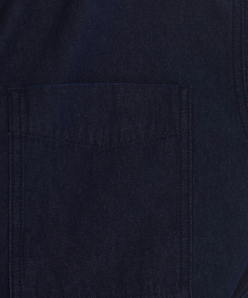 デニムプルオーバーシャツ