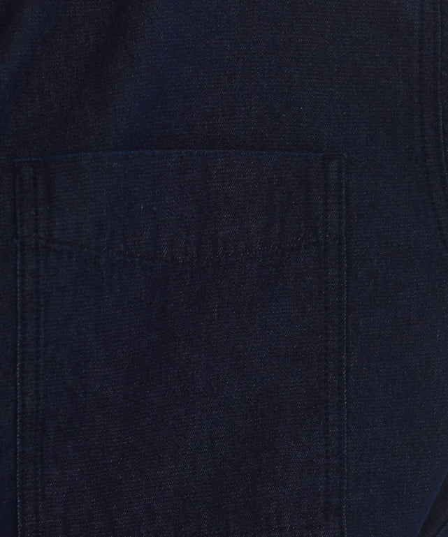 デニムプルオーバーシャツ