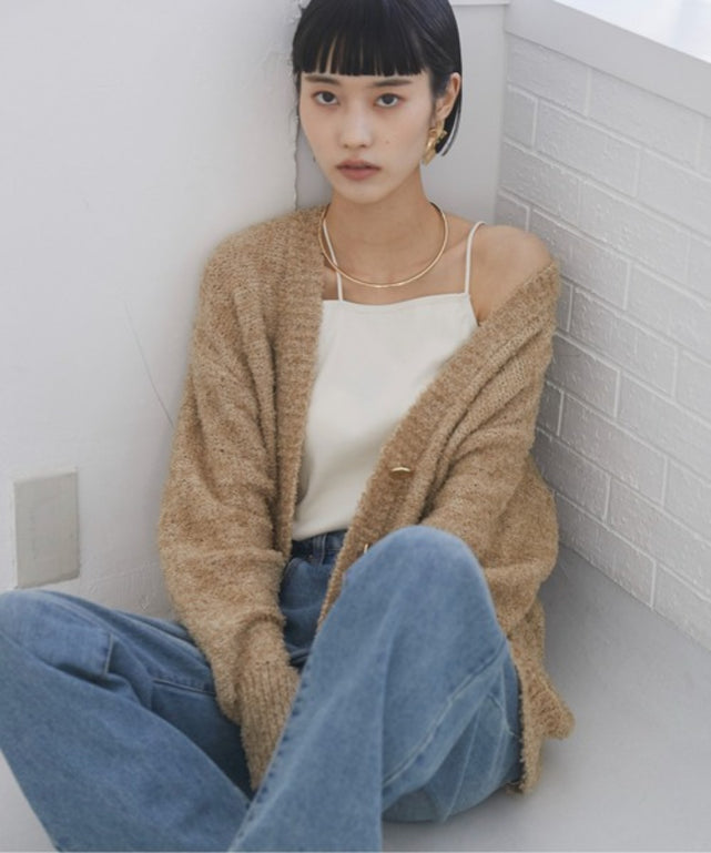 リボンヤーンVネックニットカーディガン – WEGO ONLINE STORE