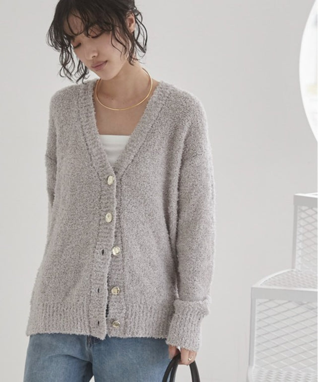 リボンヤーンVネックニットカーディガン – WEGO ONLINE STORE