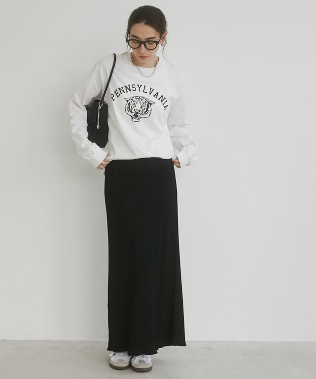 カレッジロゴプリントロンT