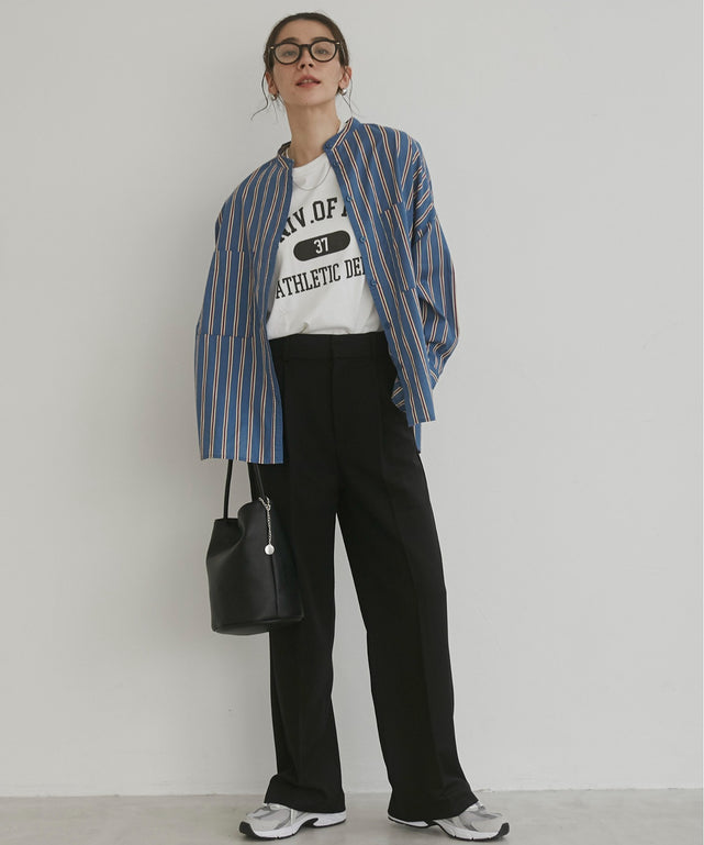 カレッジロゴプリントロンT