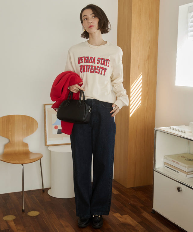 カレッジロゴプリントロンT