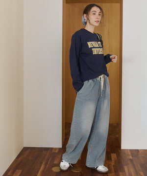 カレッジロゴプリントロンT