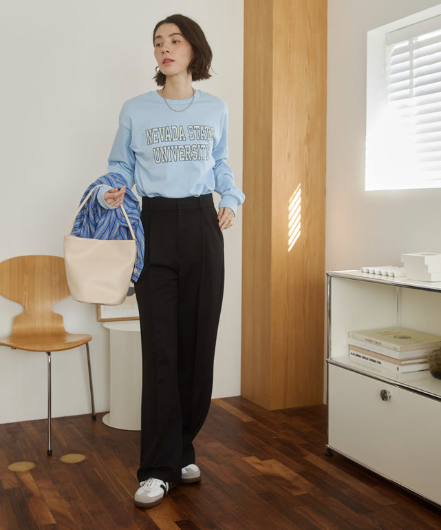 カレッジロゴプリントロンT