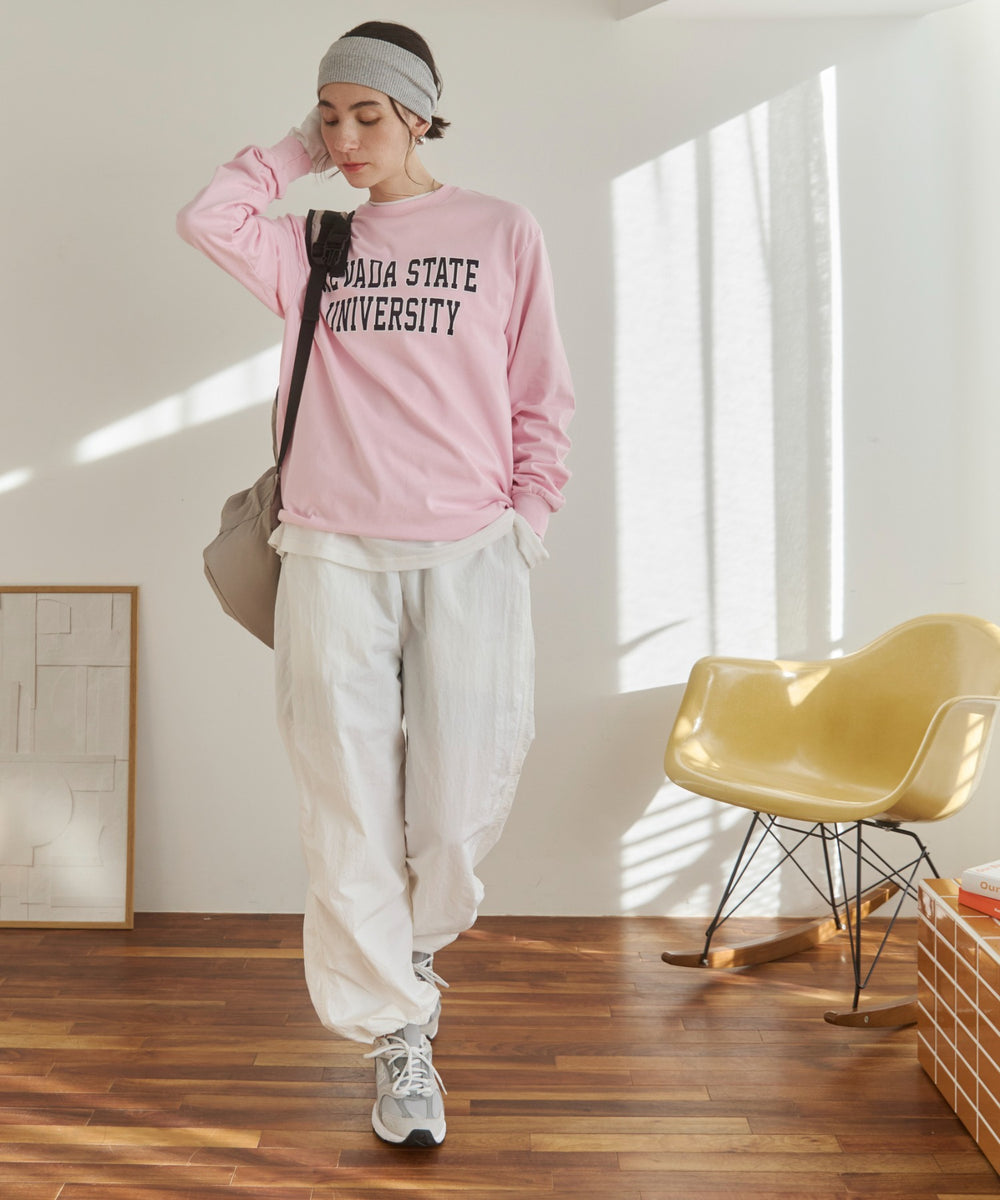 カレッジロゴプリントロンT