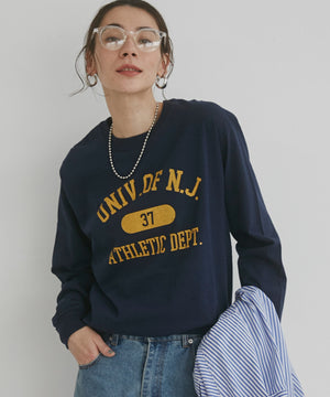 カレッジロゴプリントロンT