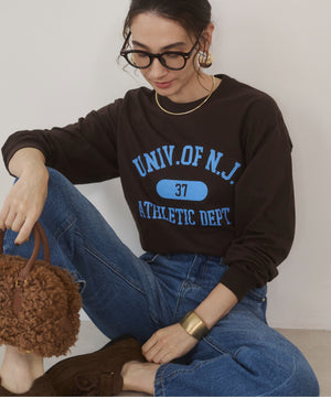 カレッジロゴプリントロンT