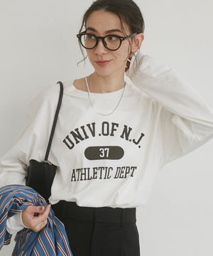 カレッジロゴプリントロンT