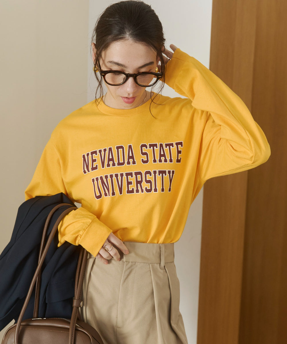 カレッジロゴプリントロンT