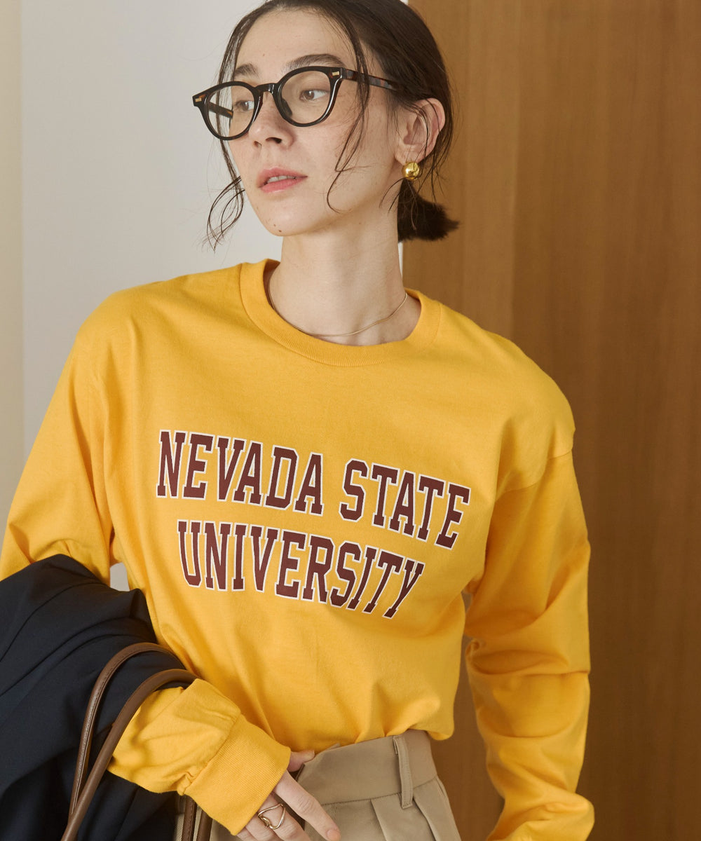 カレッジロゴプリントロンT