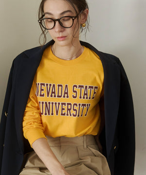 カレッジロゴプリントロンT