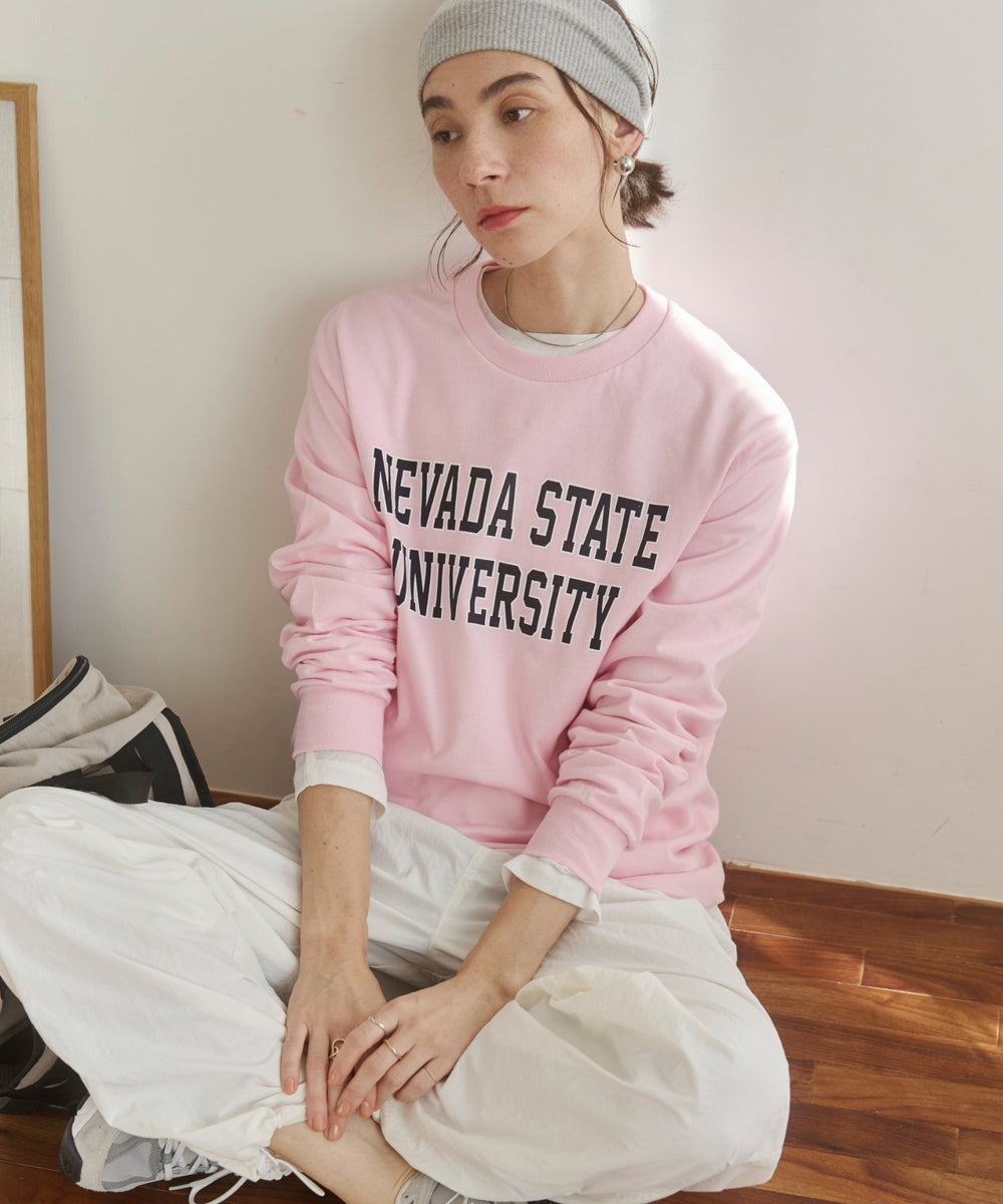 カレッジロゴプリントロンT