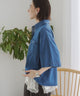 オーバーサイズデニム半袖シャツ
