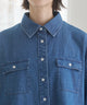 オーバーサイズデニム半袖シャツ