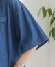 オーバーサイズデニム半袖シャツ