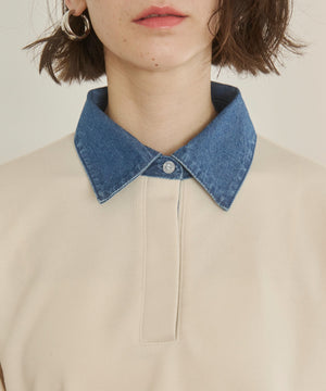 デニム襟スウェット