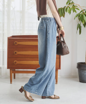 デニムイージーパンツ